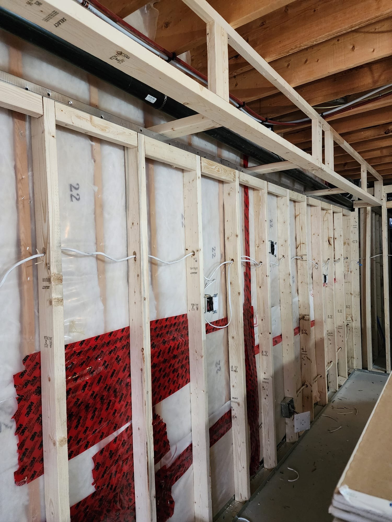 Wall framing and structure work